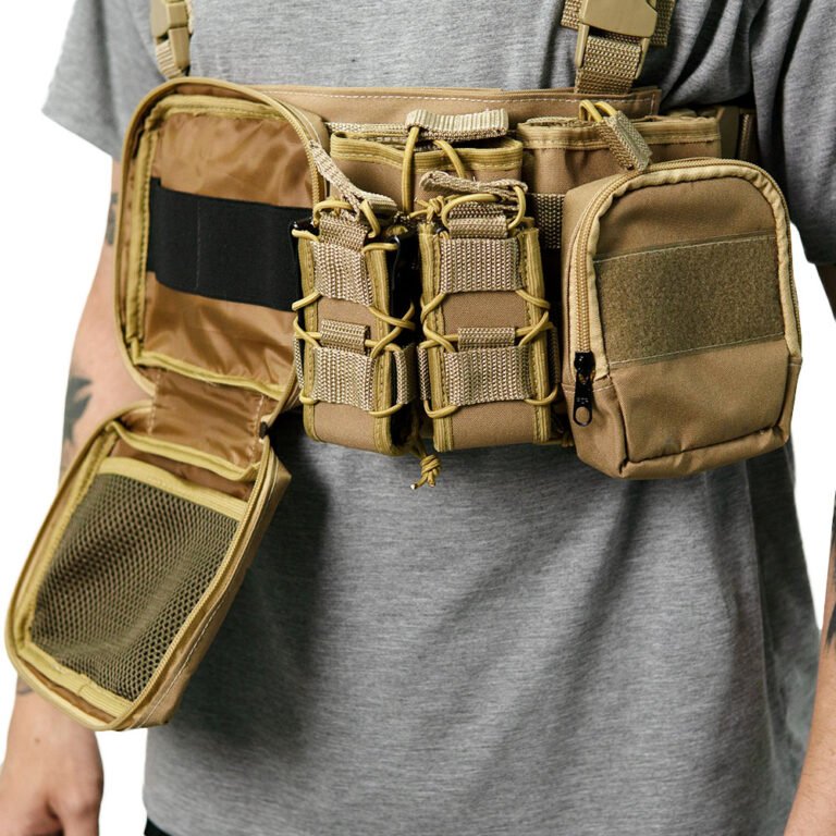 Colete Chest Rig Airsoft Modular Tan - Shark - Image 2