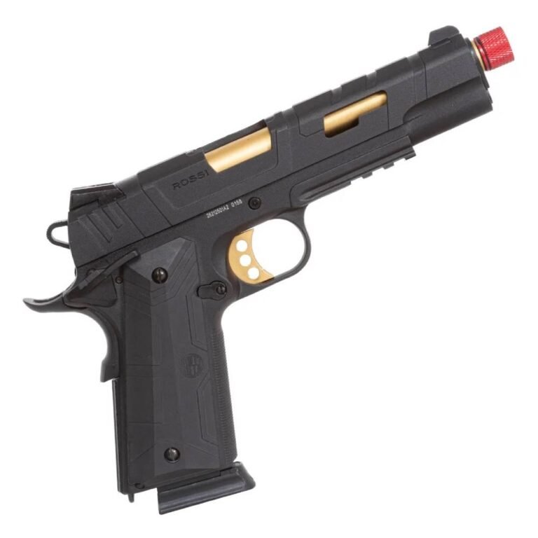 Pistola Airsoft GBB 1911 Red Wings Gold Blowback - Rossi - Image 6