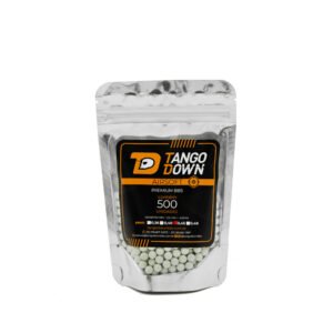 BBs Bolinhas Premium Airsoft 6mm 0,45g 500 Unidades - Tango Down - Hit Airsoft Brasil