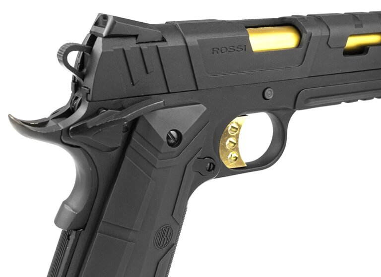 Pistola Airsoft GBB 1911 Red Wings Gold Blowback - Rossi - Image 4