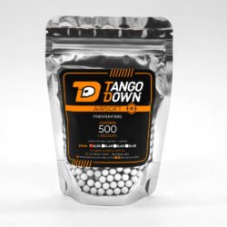 BBs Bolinhas Premium Airsoft 6mm 0,36g 500 Unidades - Tango Down - Hit Airsoft Brasil