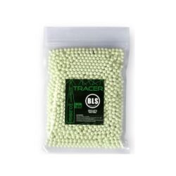 BBs Bolinhas Airsoft 0,28g com 2000 Tracer Verde - BLS - Hit Airsoft Brasil