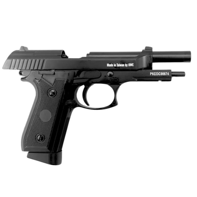 Pistola Airgun CO2 PT92 Black Full Metal Blowback - TAG - Image 3