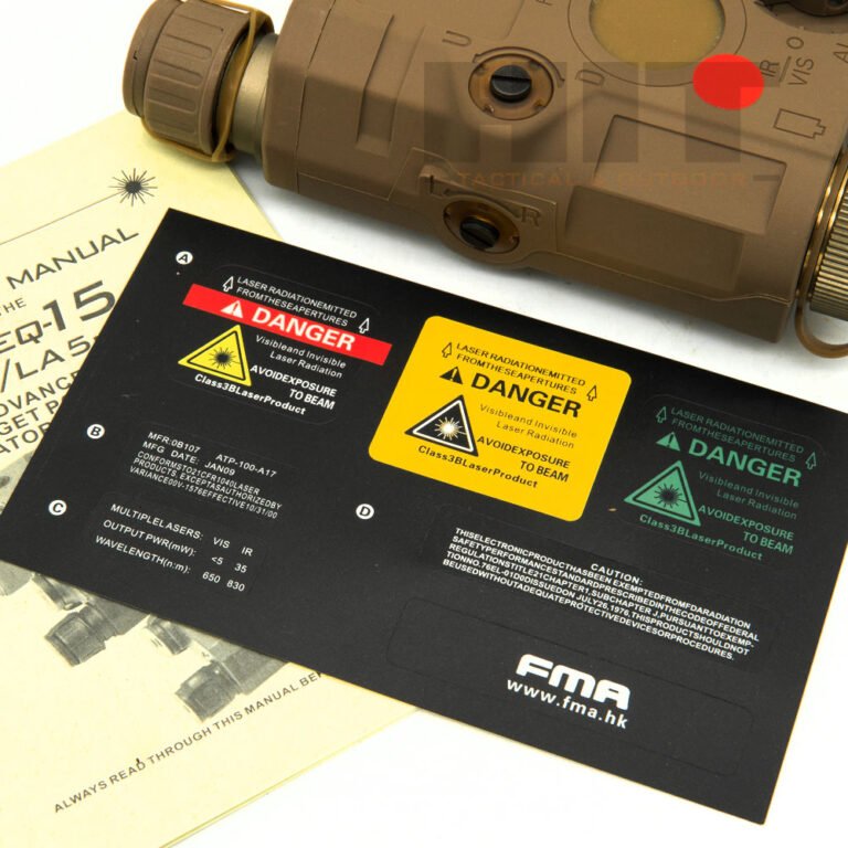 Anpeq Funcional Airsoft Tan Lanterna + Laser Vermelho - FMA - Image 5