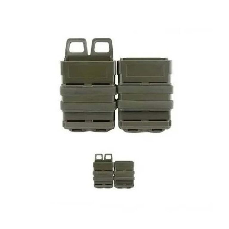 Porta Magazine Rígido M4 Airsoft Duplo Modular - Verde - Hit Airsoft Brasil