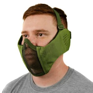 Máscara de Proteção Airsoft Meia Face Confort Cor Verde