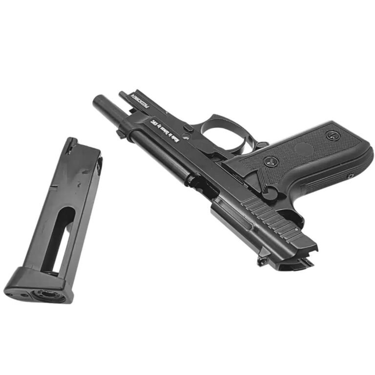 Pistola Airgun CO2 PT92 Black Full Metal Blowback - TAG - Image 2