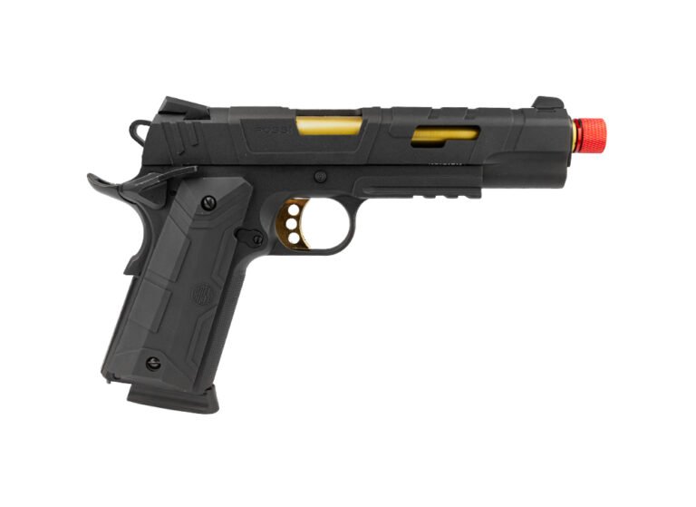 Pistola Airsoft GBB 1911 Red Wings Gold Blowback - Rossi - Image 3