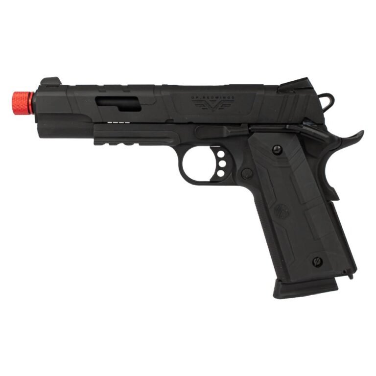 Pistola Airsoft GBB 1911 Red Wings Black Blowback