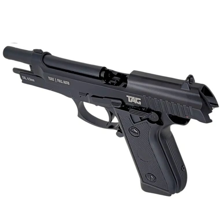 Pistola Airgun CO2 PT92 Black Full Metal Blowback - TAG - Image 5