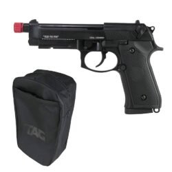 Pistola Airsoft GBB Glock M92 Savage Blowback - TAG + Bolsa Carry Preto - TAG