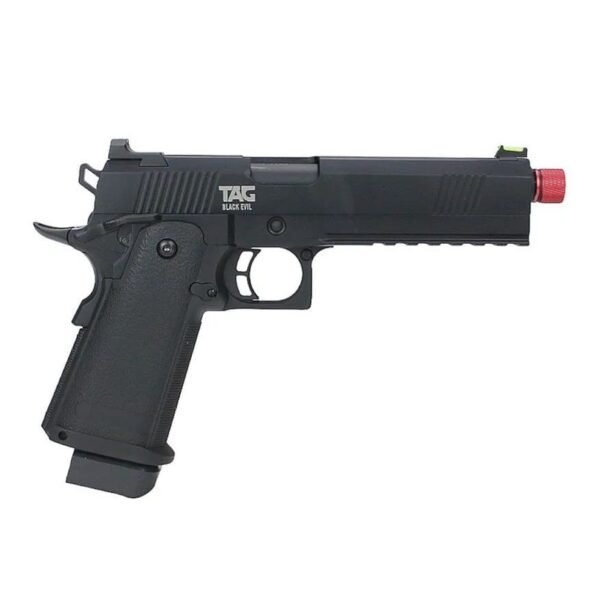 Combo Pistola Airsoft GBB Hi Capa Black Evil + Gas BBs Case - Image 5