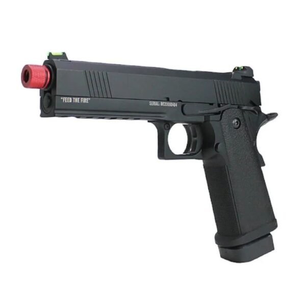 Combo Pistola Airsoft GBB Hi Capa Black Evil + Gas BBs Case - Image 3