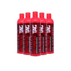 Kit 5x Cilindro Green Gas Red Airsoft 270g - TAG - Hit Airsoft Brasil