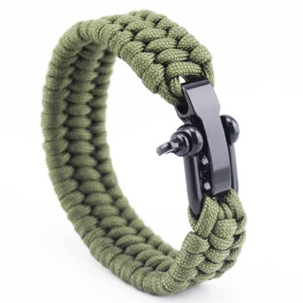 Pulseira Paracord Original Bússola Apito Lâmina - TAN - Image 2