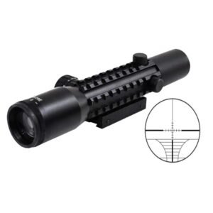 Mira Luneta 4x28E com Trilho Adaptável 11/22mm - Hit Airsoft Brasil