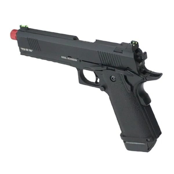 Combo Pistola Airsoft GBB Hi Capa Black Evil + Gas BBs Case - Image 4