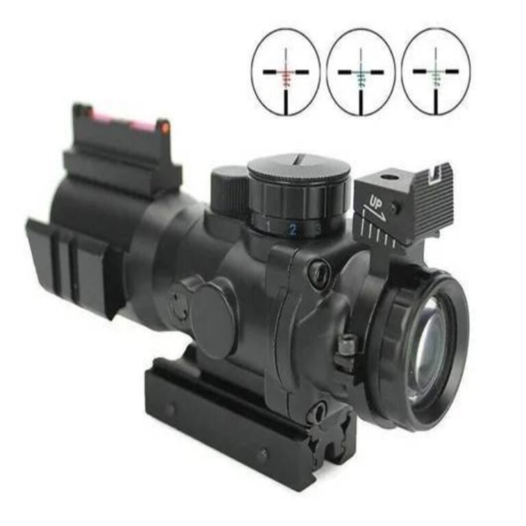 Mira Holográfica ACOG 4x Zoom Tactical 22mm para Airsoft - Hit Airsoft Brasil