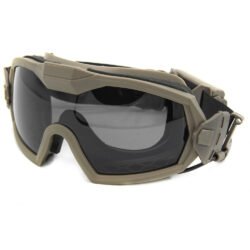 Óculos Goggle com Cooler e 2 Lentes Antiembaçantes Tan - FMA - Hit Airsoft Brasil