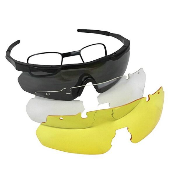Oculos Tatico Warmmo 03 lentes 2.0 mm - Preto - Imagem 3