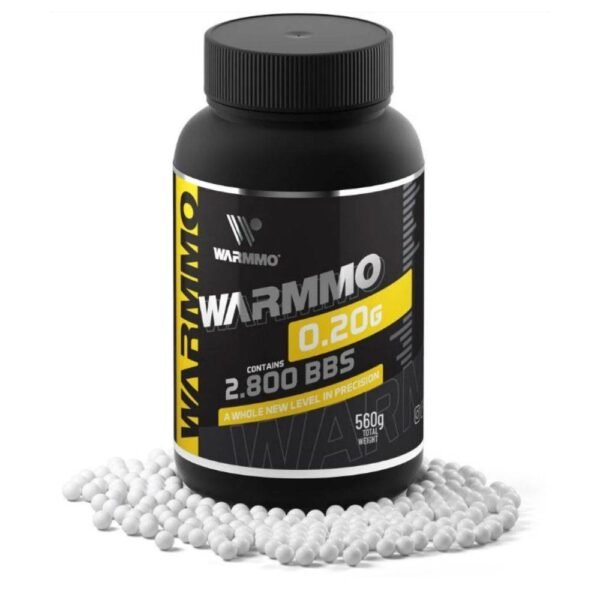 BBs Airsoft Premium 6mm 0,20g 2800un - Warmmo - Hit Airsoft Brasil