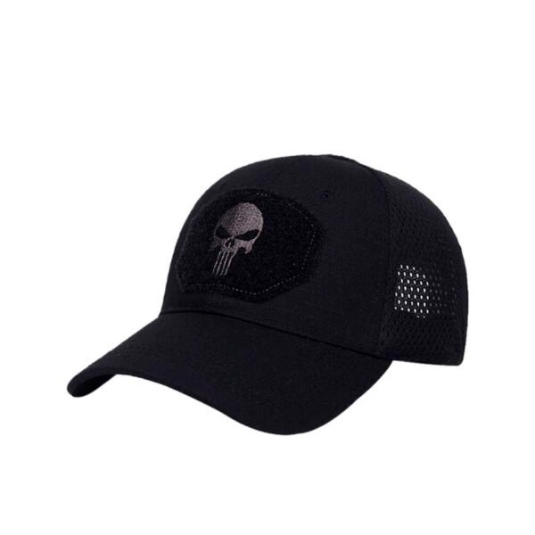 Boné Caveira Tático Militar Airsoft com Velcro – Hit Airsoft