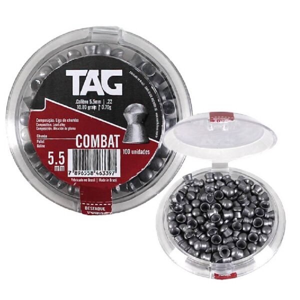Chumbinho Combat 100un 5.5mm - Tag - Imagem 2