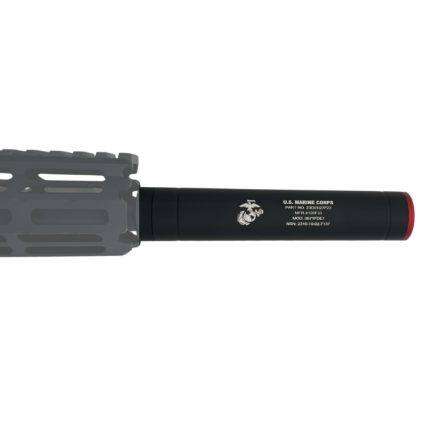 Silenciador e protetor de cano Ø28x150mm Rosca Esquerda - Imagem 3