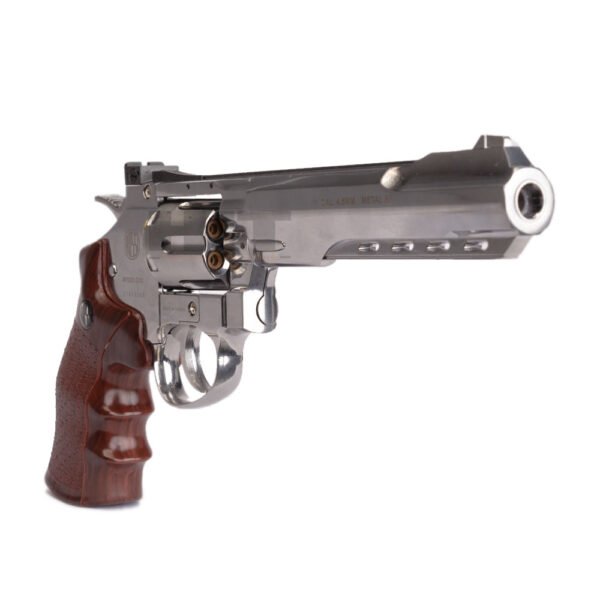 Kit Revolver de Airgun CO2 W702s 6'' 4,5mm + Esferas + Co2 + Silicone - Image 5