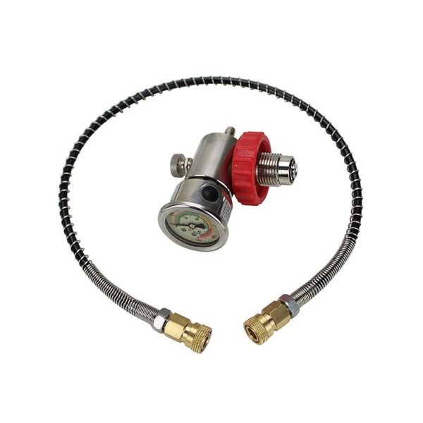 Cilindro Scuba 3L Fibra Carbono 300bar FXR + Estação de recarga DIN + Válvula - Imagem 3
