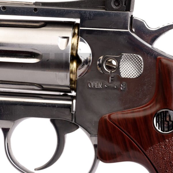 Kit Revolver de Airgun CO2 W702s 6'' 4,5mm + Esferas + Co2 + Silicone - Image 7