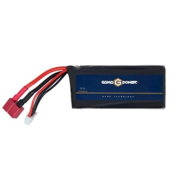Bateria Lipo Airsoft 11.1v 20C 1100mAh Dean Retangular - Gama Power - Hit Airsoft Brasil
