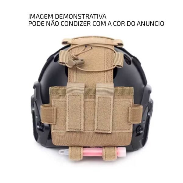 Bolsa de Bateria MK2 para Capacete Tatico Fast - Preto - Imagem 3