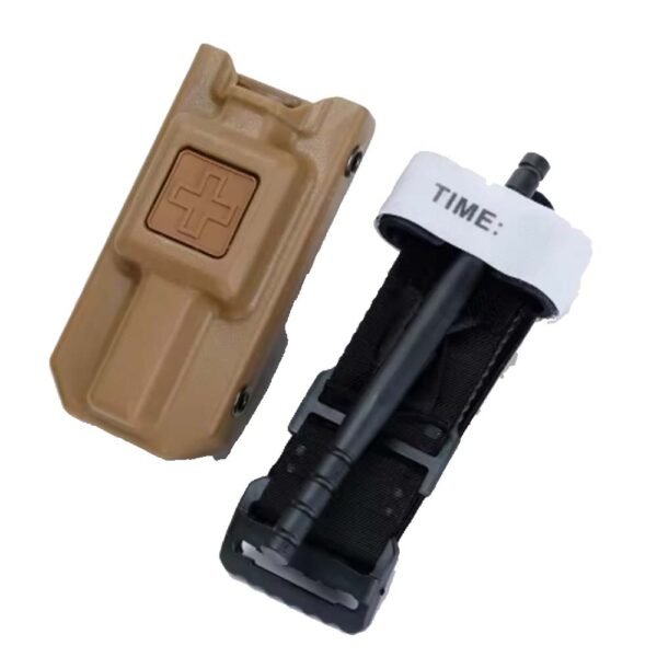 Kit Porta Torniquete Rígido Tan Modular + Torniquete