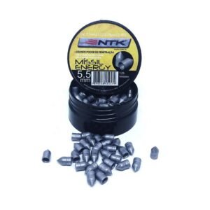 Chumbinho Míssil Energy 5,5mm com 125 unidades - Nautika - Hit Airsoft Brasil