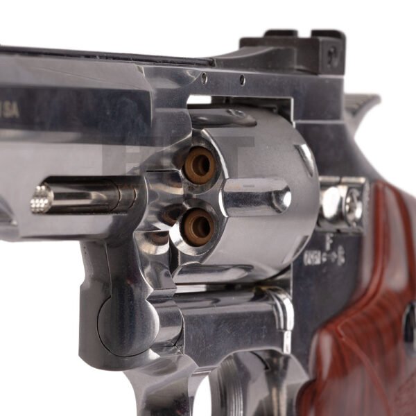 Kit Revolver de Airgun CO2 W702s 6'' 4,5mm + Esferas + Co2 + Silicone - Image 4