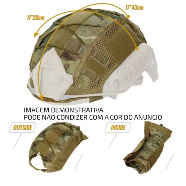 Capa de Capacete Tatico Fast - Multicam - Imagem 2