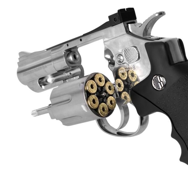 Kit Revolver de Airgun 708s 2'' Co2 4,5mm + Esferas + CO2 + Silicone - Image 4