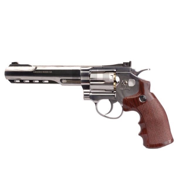 Kit Revolver de Airgun CO2 W702s 6'' 4,5mm + Case + Esferas + Co2 + Silicone - Imagem 2