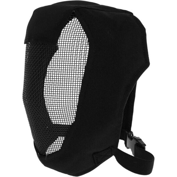 Máscara de Proteção Airsoft Preta Full Face Esgrima