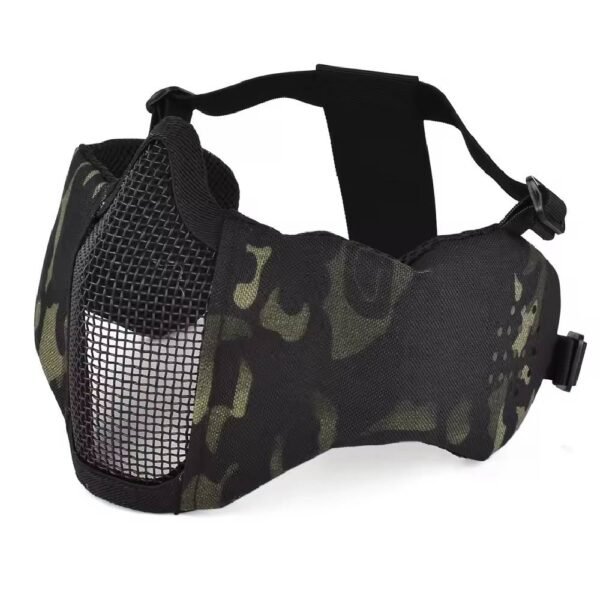 Mascara Proteção Airsoft Meia Face Confort Multicam Black - Imagem 3