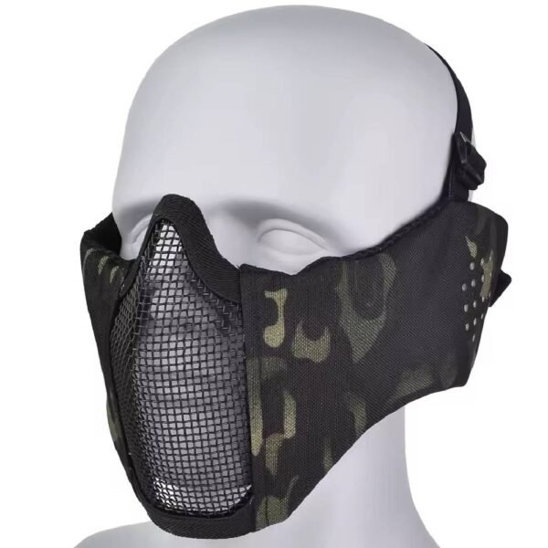 Mascara Proteção Airsoft Meia Face Confort Multicam Black - Imagem 2