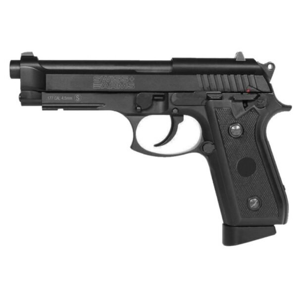 Pistola Airgun NBB CO2 PT92 Black Slide Fixo - Cybergun