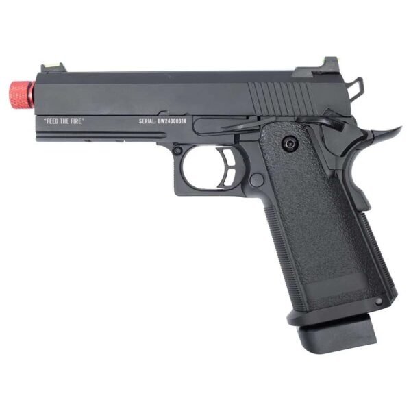 Pistola Airsoft GBB Hi-Capa 4.3 Black Whisper – TAG – Hit Airsoft Brasil