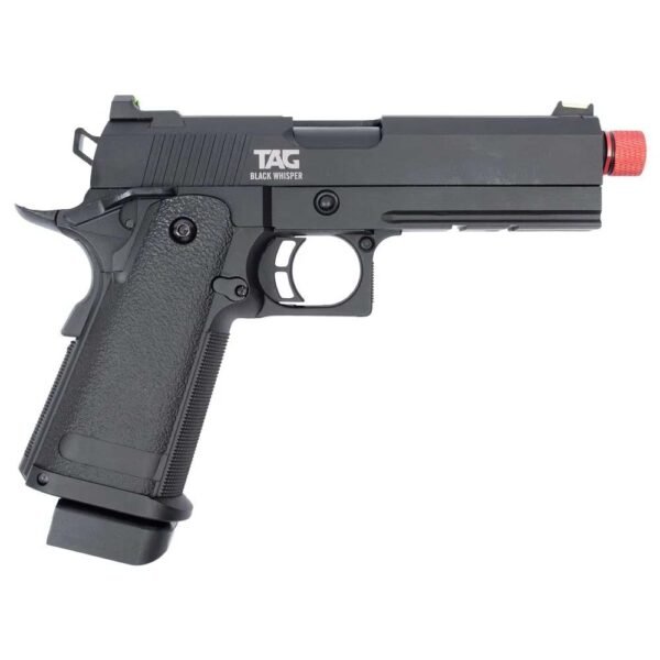 Pistola Airsoft GBB Hi Capa 4.3 Black Whisper Full Metal  Blowback - TAG - Imagem 3