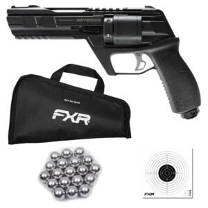 Kit Revólver CO2 .50 CP300 Defender Artemis + Capa + Esferas + Alvos – Hit Airsoft Brasil