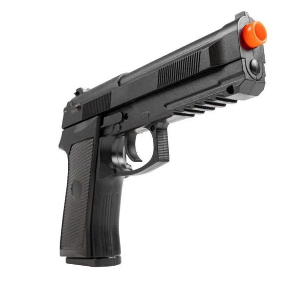 MegaKit Pistola Airsoft PT92 V21 Spring (mola) + Case + Esferas + Alvos - Imagem 4