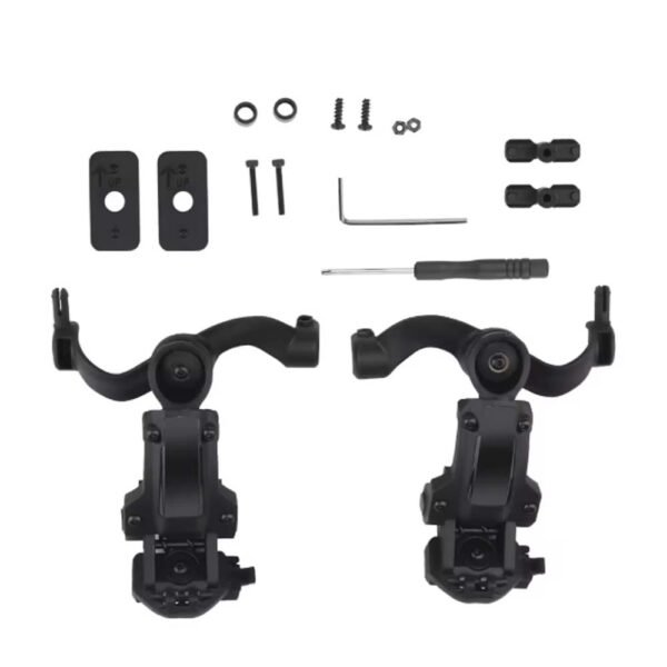Suporte de Abafador Eletrônico Preto p/ Capacete Fast