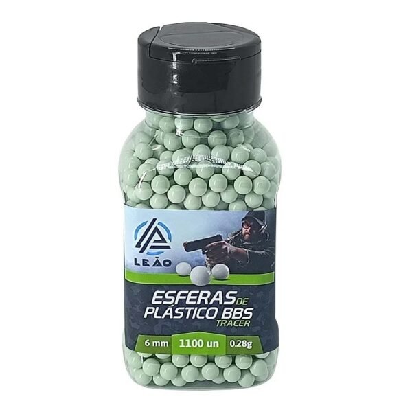 BBs Esferas Airsoft 0,28g 1100un Tracer - Leão Modelismo