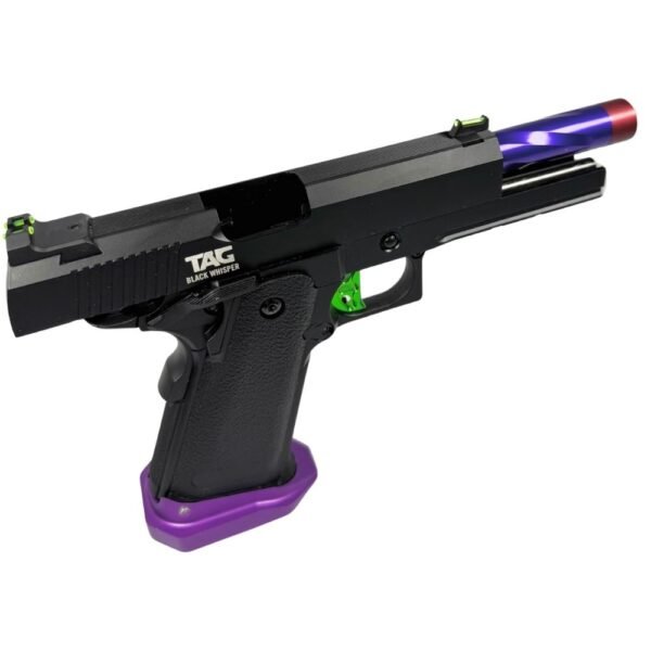 Pistola Airsoft GBB Hi Capa Black Whisper Custom Joker Metal Blowback - TAG - Imagem 3